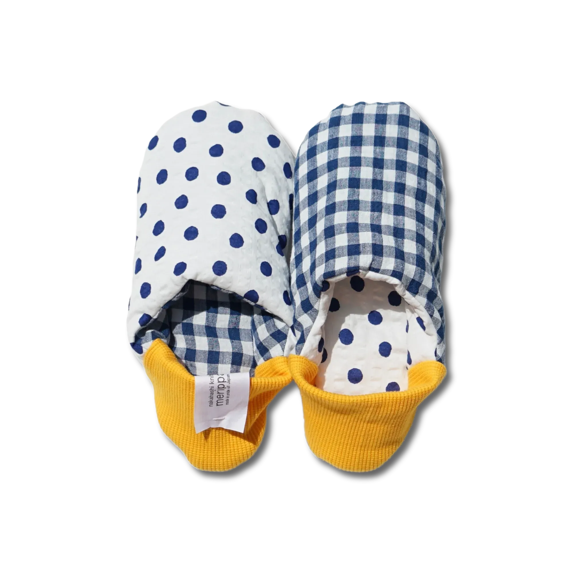 Merippa Slippers SS | Polka dots × Linen