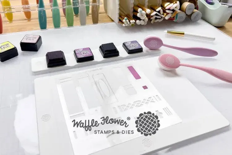 Mini Inkpad Slim Holder Waffle Flower WFT011