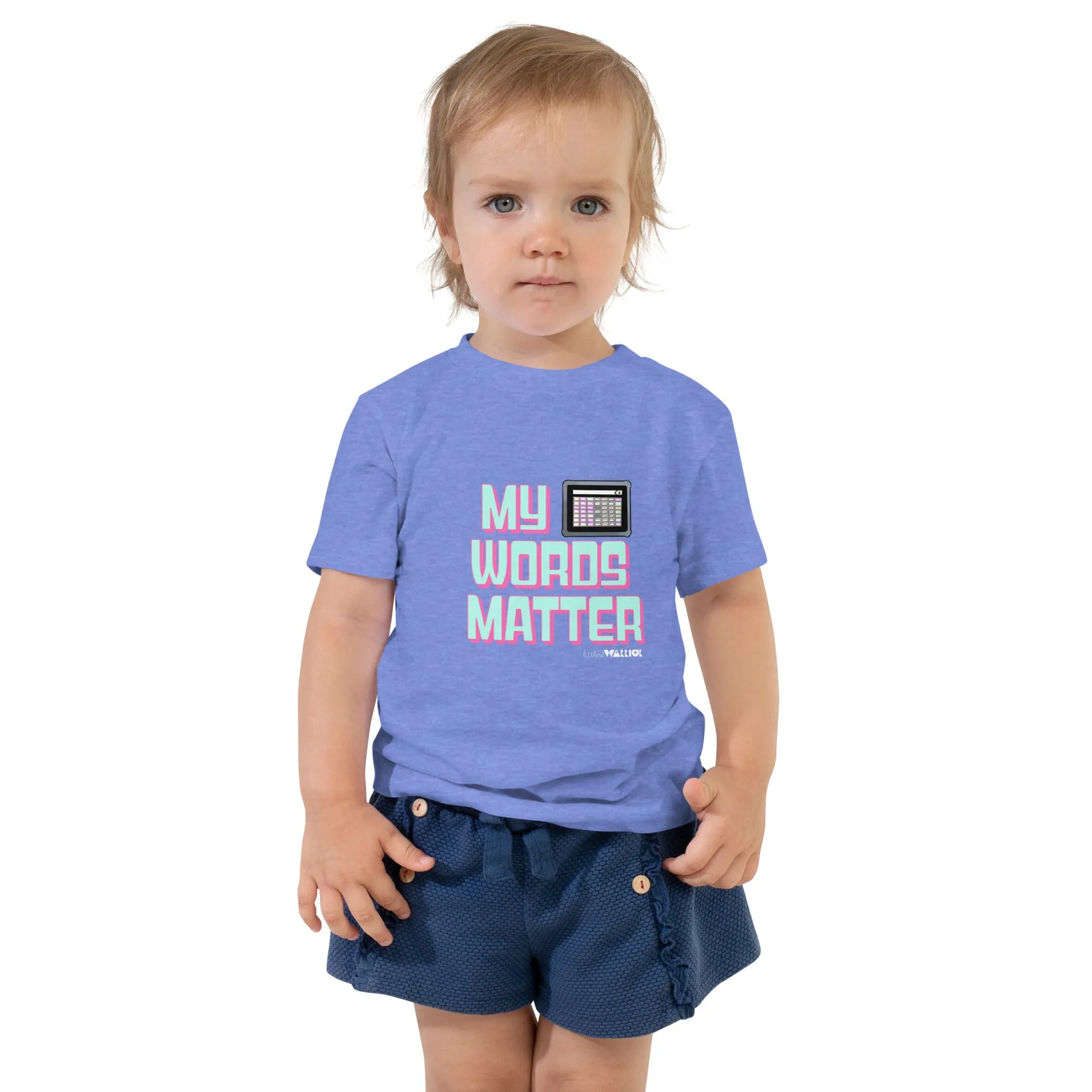 My AAC Words Matter Toddler Short Sleeve Tee