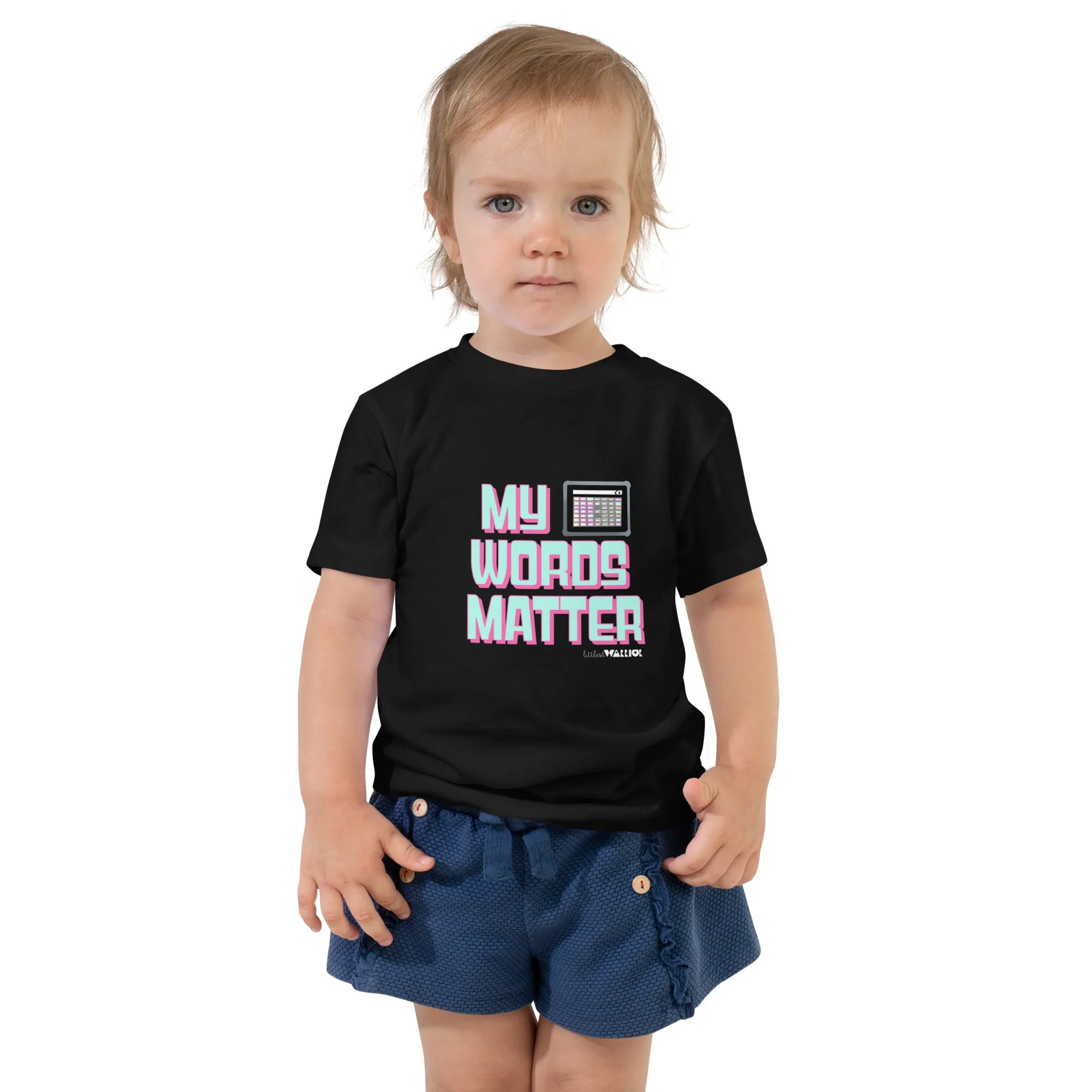 My AAC Words Matter Toddler Short Sleeve Tee