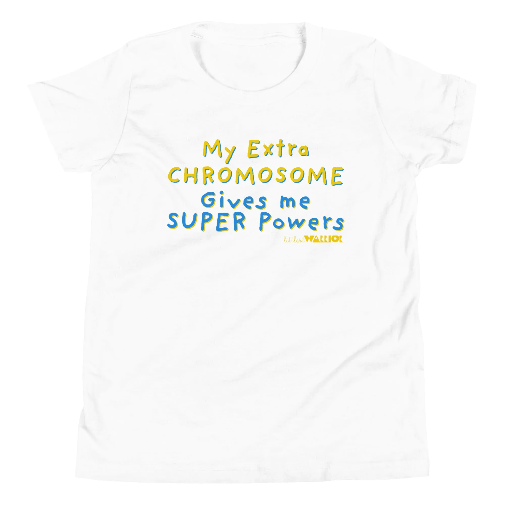 My Extra Chromosome gives me Super Powers Youth Short Sleeve Tee