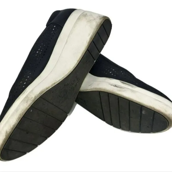 Naturalizer Sam Slip-on Wedge Shoes Black 8.5