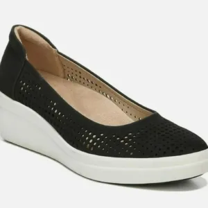 Naturalizer Sam Slip-on Wedge Shoes Black 8.5