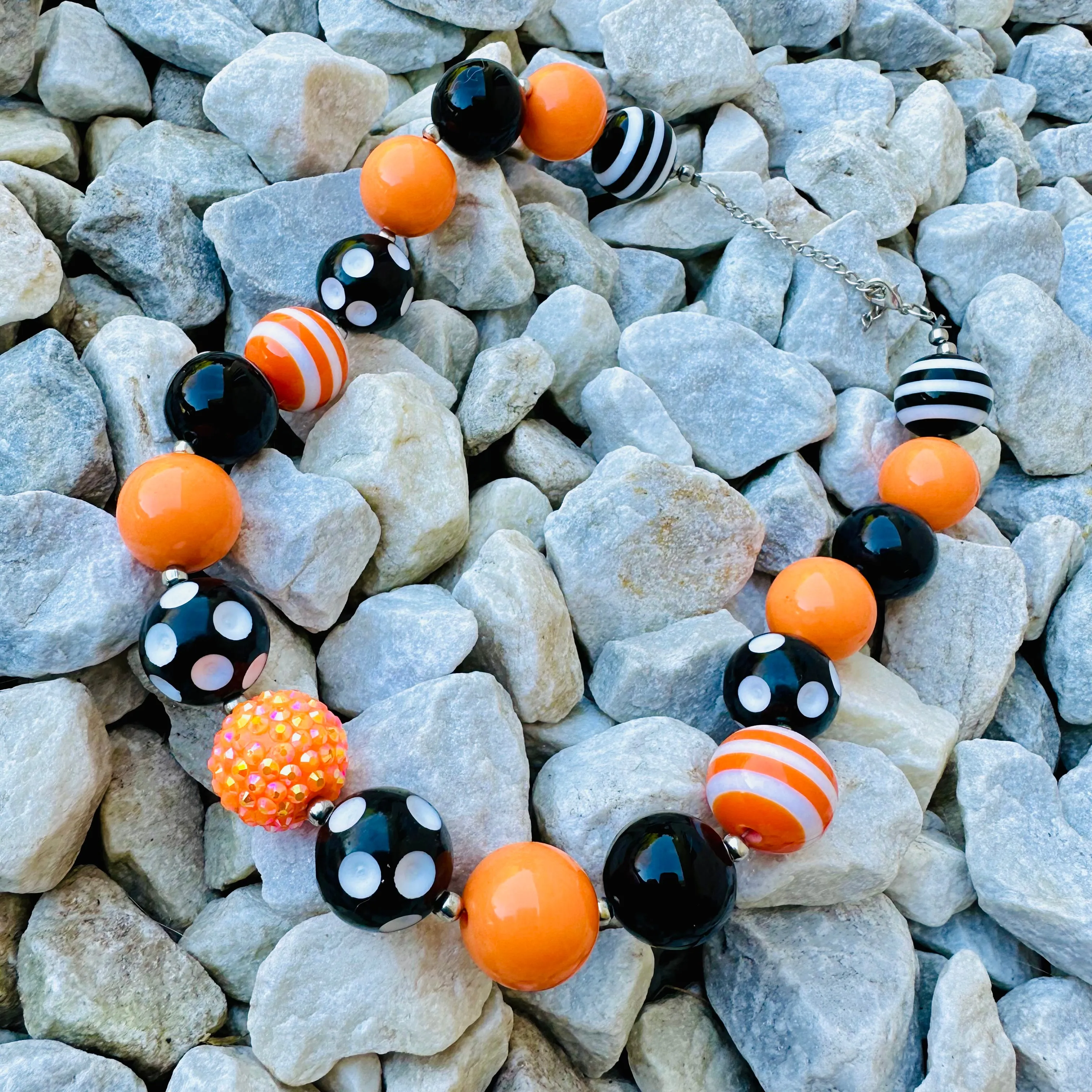 Necklace Halloween Bubblegum Chunky Color Beads Girl Kid