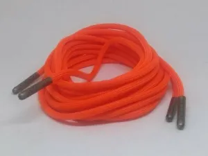 Neon Orange Boot Laces *Guaranteed for Life* 550 Paracord Steel Tip