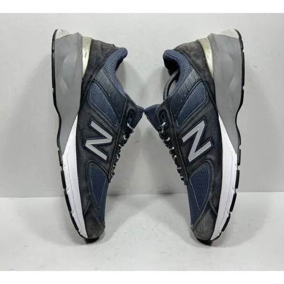 New Balance 990v5 Made In USA Navy Blue M990NV5 Suede Shoes Men’s Size 12 D