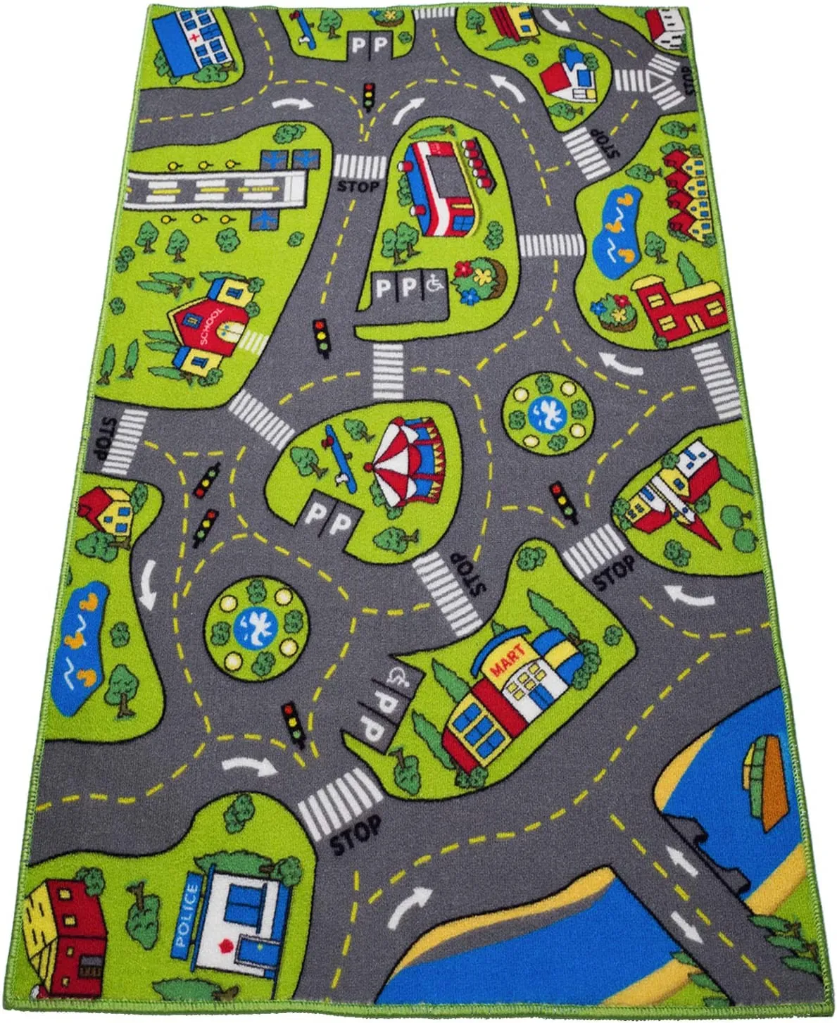 New Large Kids City Life Carpet Playmat Rug 32" x 52" with Non-Slip Backing! Retails $59 