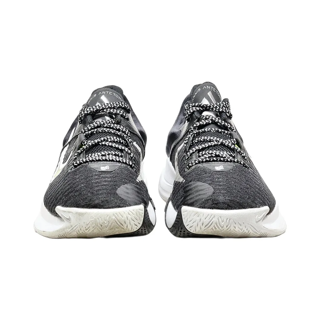 Nike Giannis Immortality Sport Shoes Fabric Black Color For Men