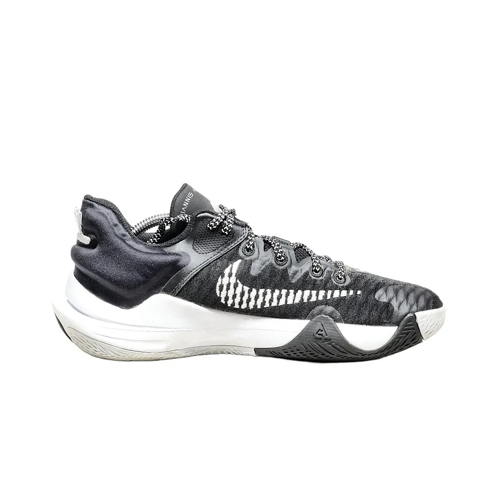 Nike Giannis Immortality Sport Shoes Fabric Black Color For Men