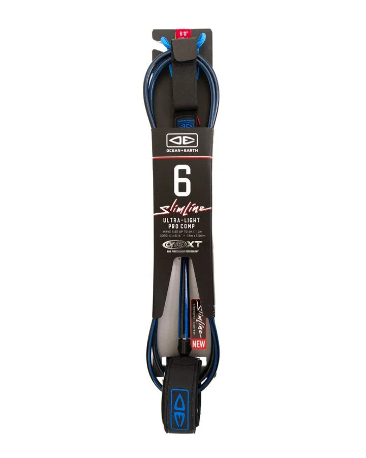 O&E Slimline Ultralight Pro Comp 6ft Leash