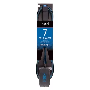 Ocean & Earth One-XT Cold Water 7ft Leash - Black/Blue