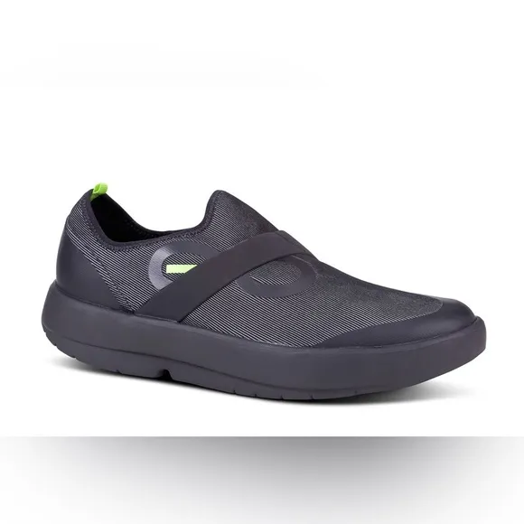 Oofos Oomg Fibre Low Black Recovery Mesh Slip On Shoes Men's Size 12.5