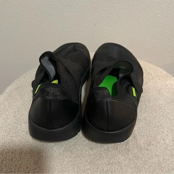 Oofos Oomg Fibre Low Black Recovery Mesh Slip On Shoes Men's Size 12.5