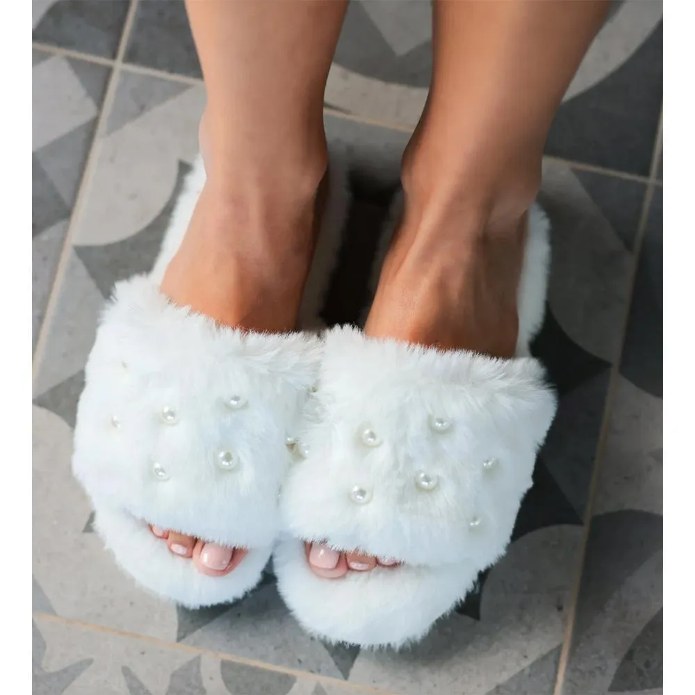 Pearl Ivory Slippers