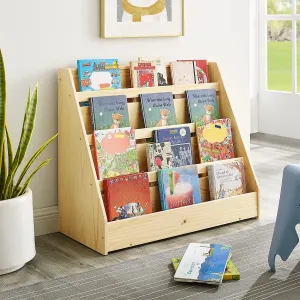 Pinewood Single-Sided case Display Stand for Kid Kids Storage