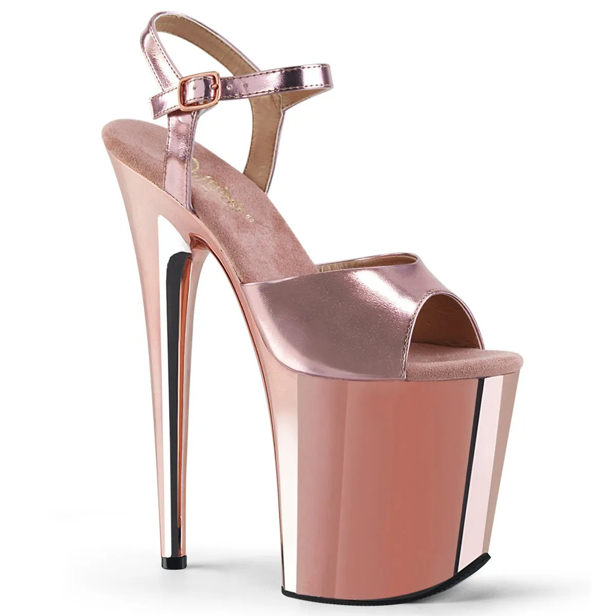 Pleaser Flamingo 809 Rose Gold