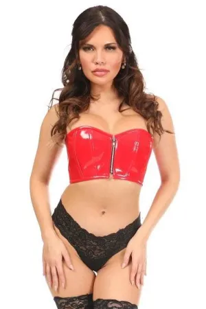 Plus Size Patent Bustier