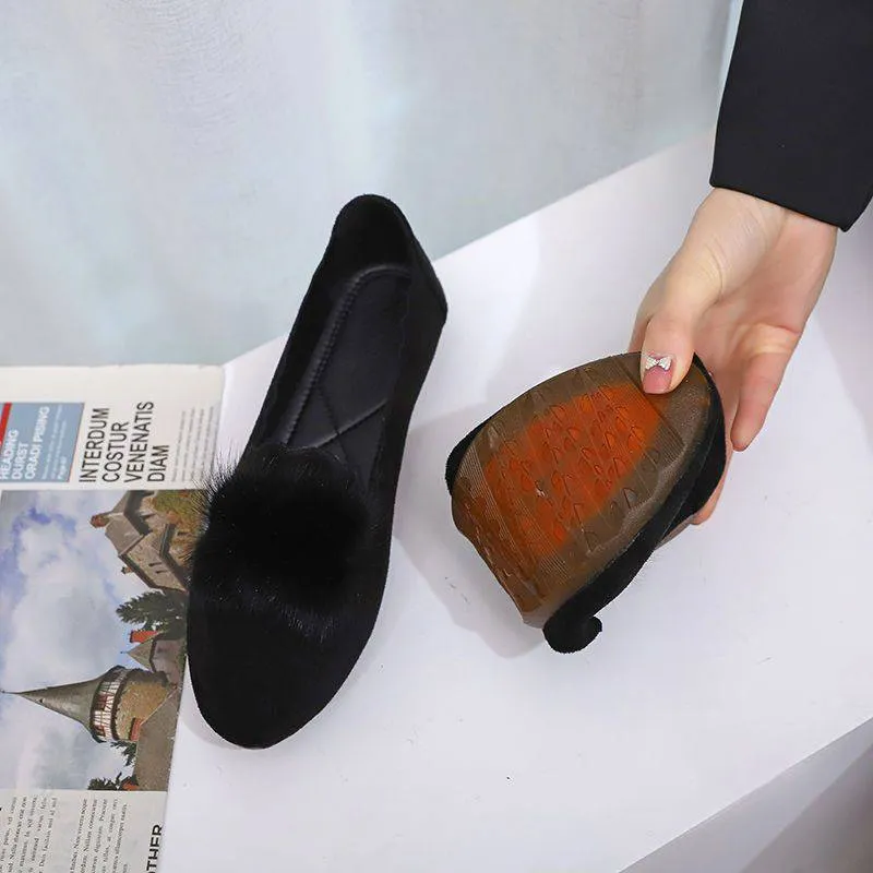 Plush Soft Sole Slip-On Shoes