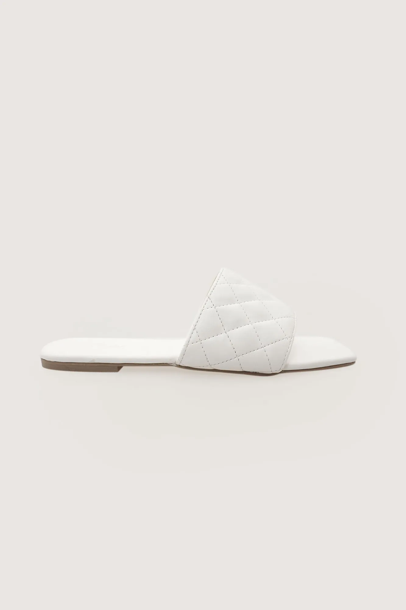 Quilted Square Toe Sandals