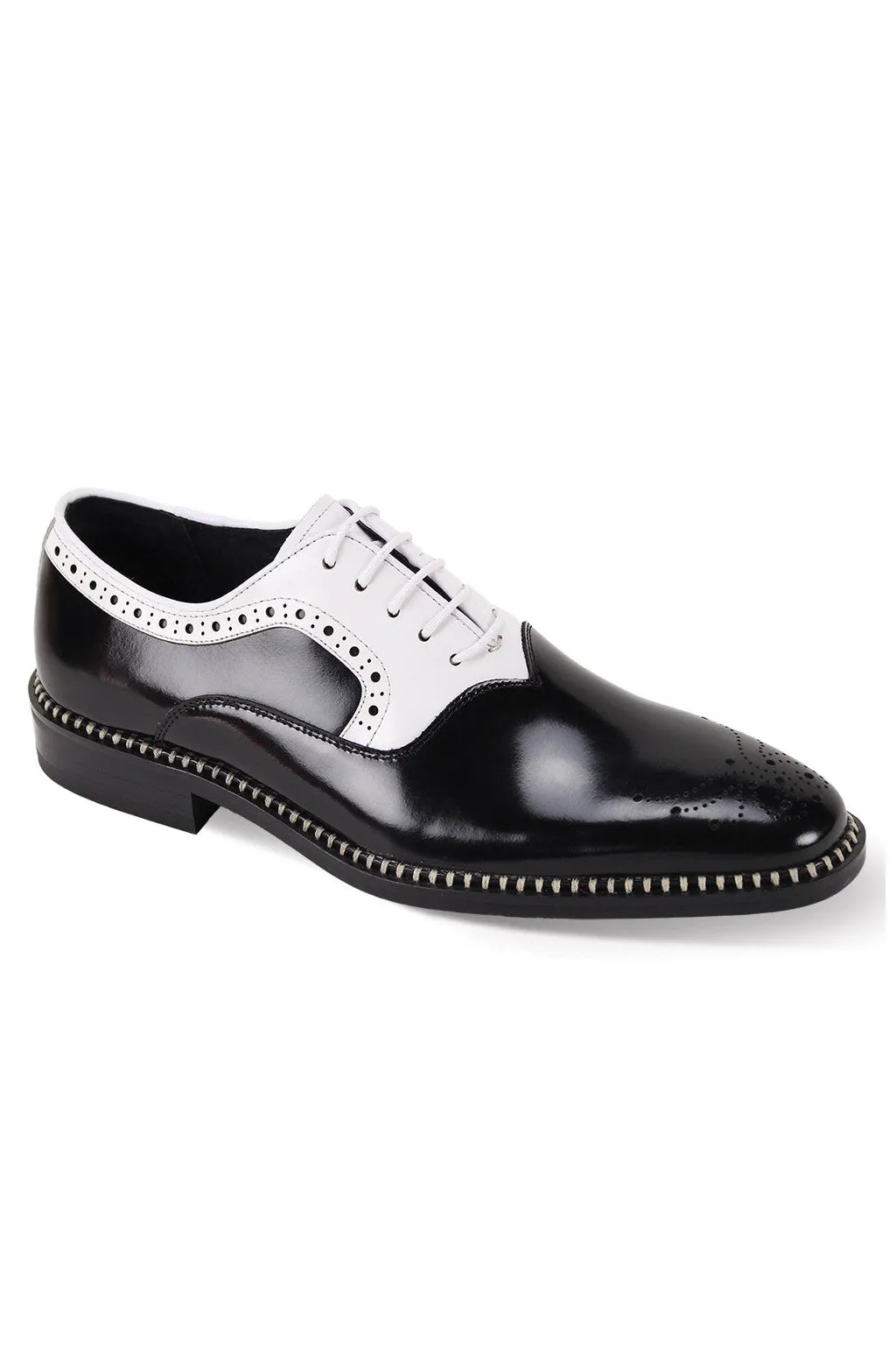 "Sawyer" Black & White Dress Shoes