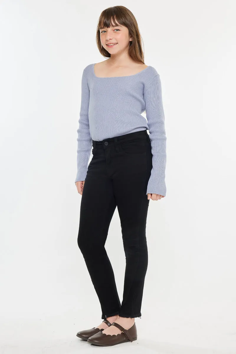 Rachell High Rise Ankle Skinny Kid Jeans