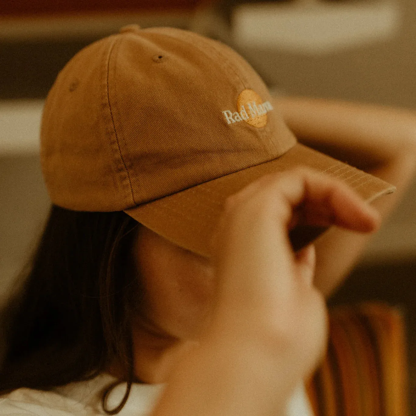 RAD MAMA WASHED BASEBALL CAP - DESERT SAND