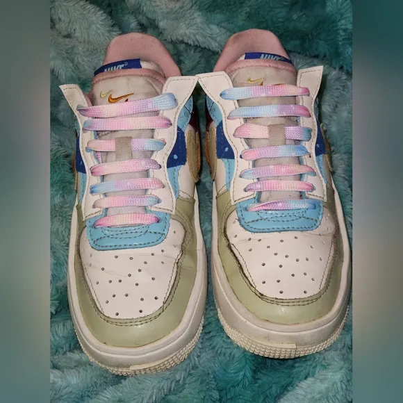 Rare Nike Air Force 1 Fontanka St. Petersburg Raves 2021 US Sz 5Y