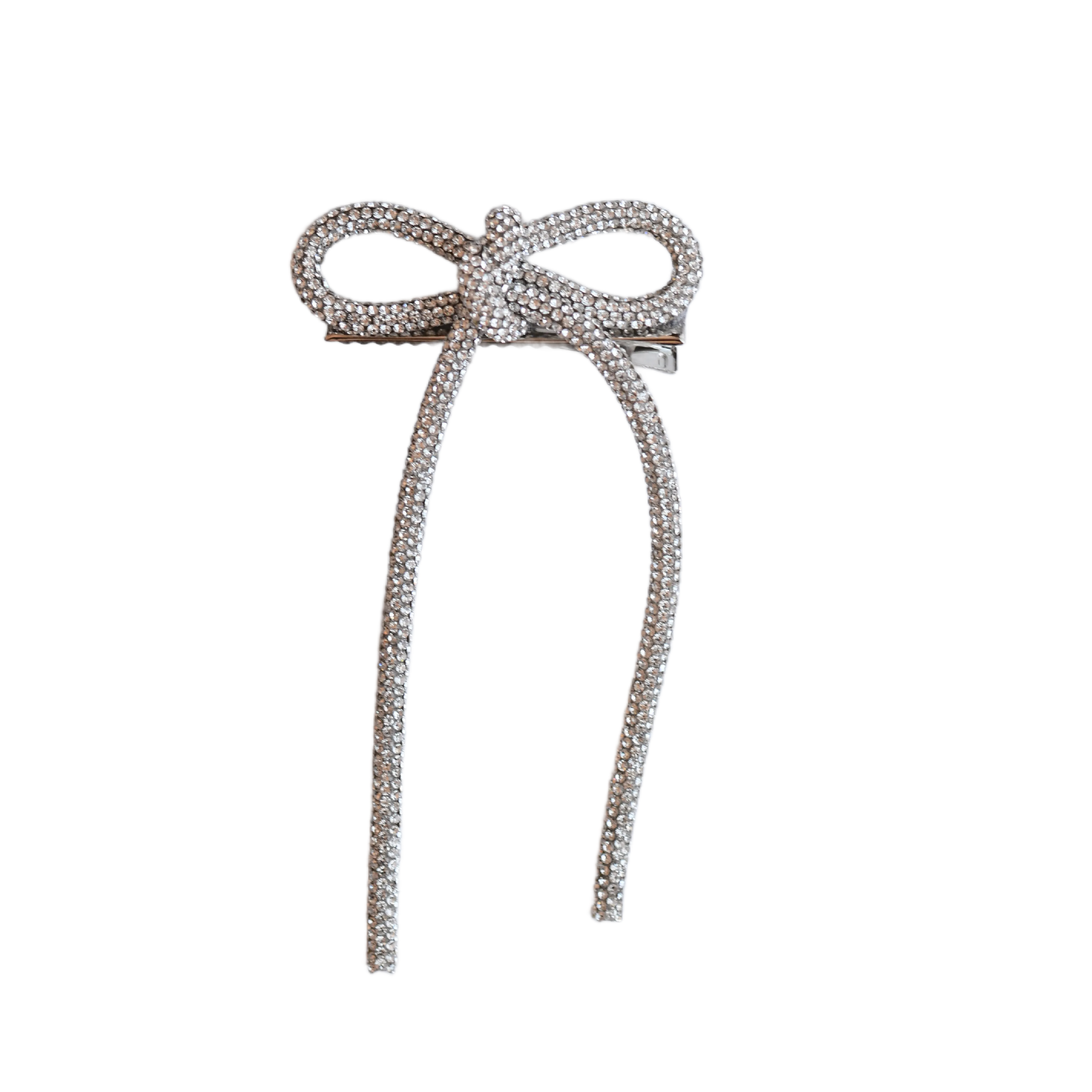 Rhinestone Tied Clip