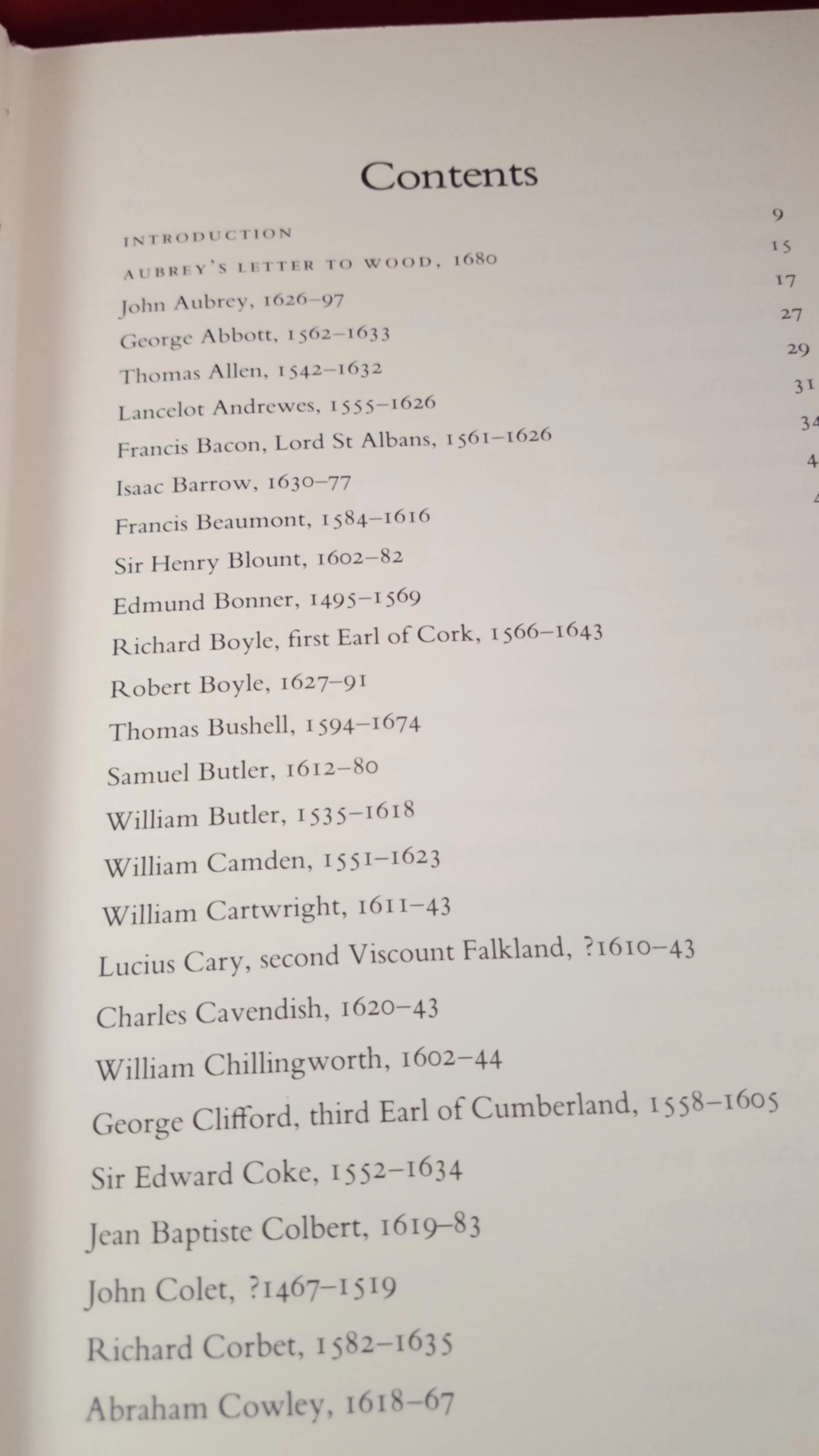 Richard Barber - John Aubrey Brief Lives, The Folio Society, 1975