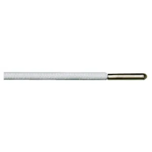 Round White Laces with Silver Metal Tip (1 Pair Pack) Shoelaces