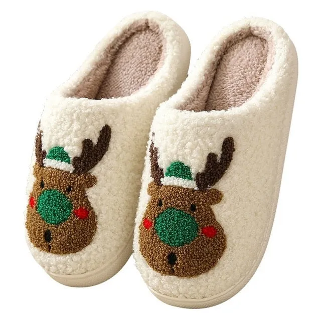 Ruddy - Reindeer Fluffy Slippers