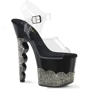 SCALLOP-708-2RS  Clear/Black-Pewter RS