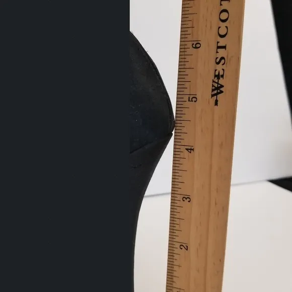 Sexy Pelle Moda Black Silk Kid Suede 4&quot; Size 7