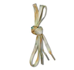 SHOE LACES - vintage yellow tie dye