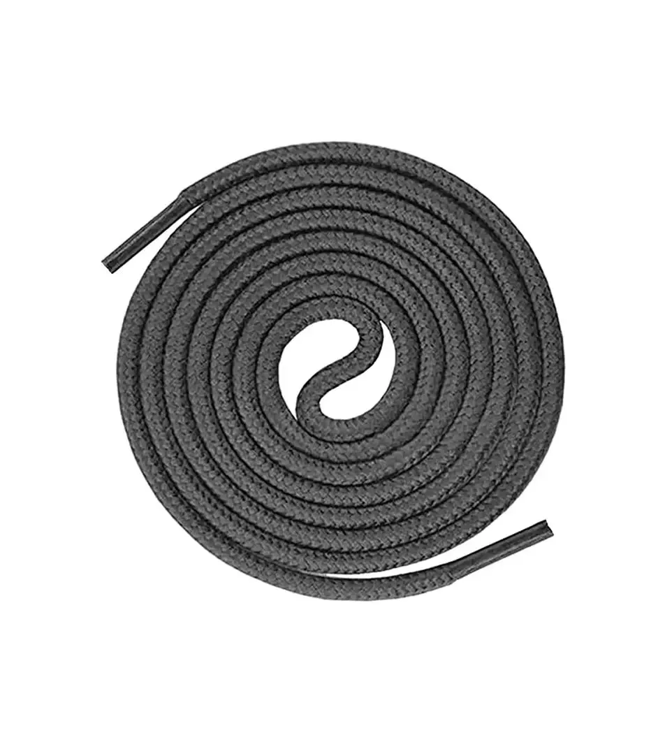 SHOESHINE Shoe Lace (1 Pair) 4mm Black with Orange Dot Round Shoelace & Boot Laces