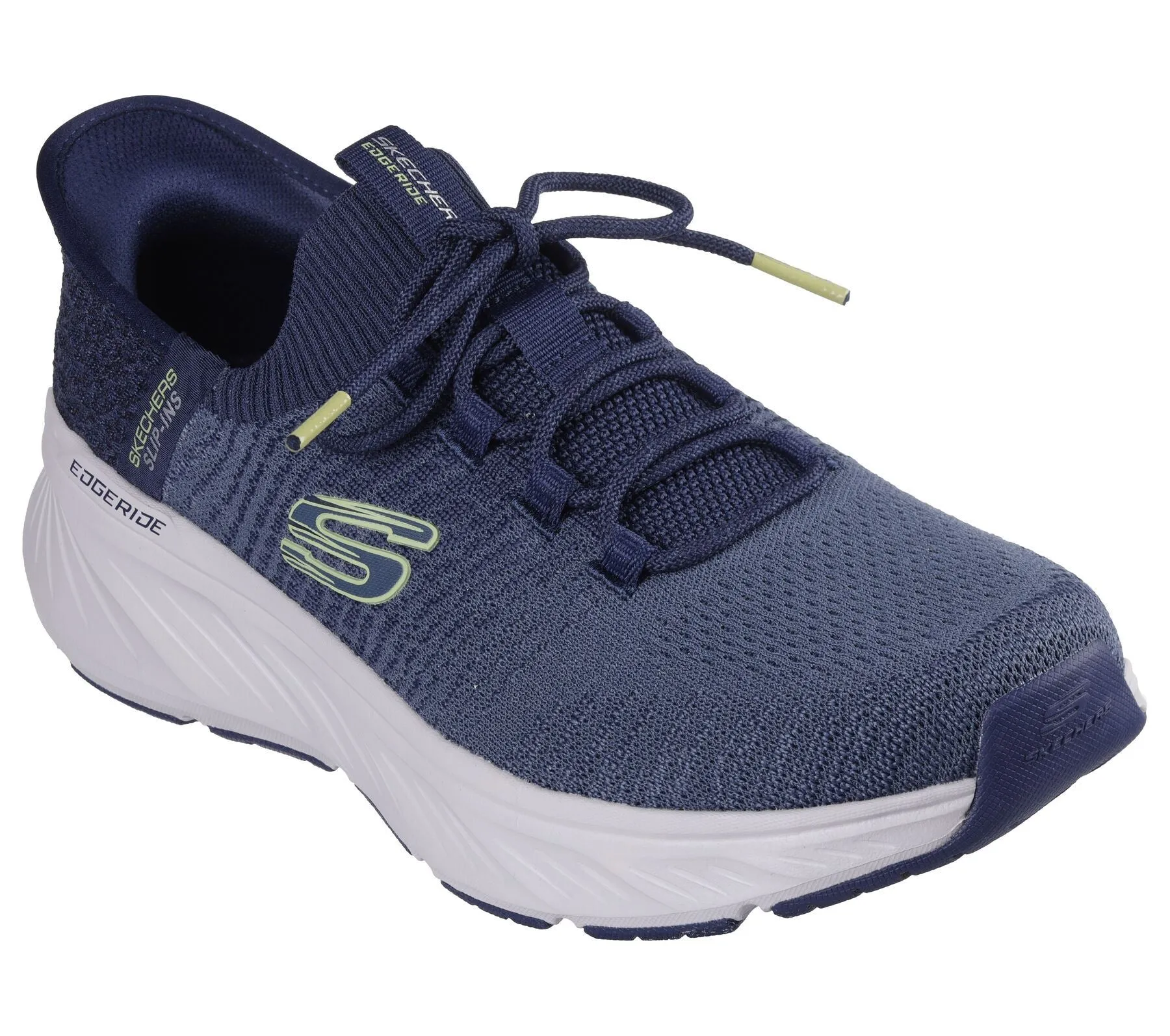 Skechers Men Trainer Shoes - Edgeride - Raygo in Navy/Lime, 5.5-13
