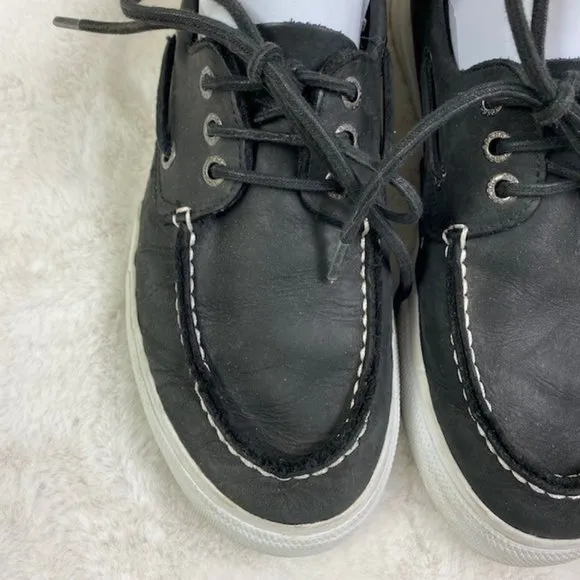 Sperry Top-Sider Men's Bermuda Leather Lace Up Boat Shoes, size 8M