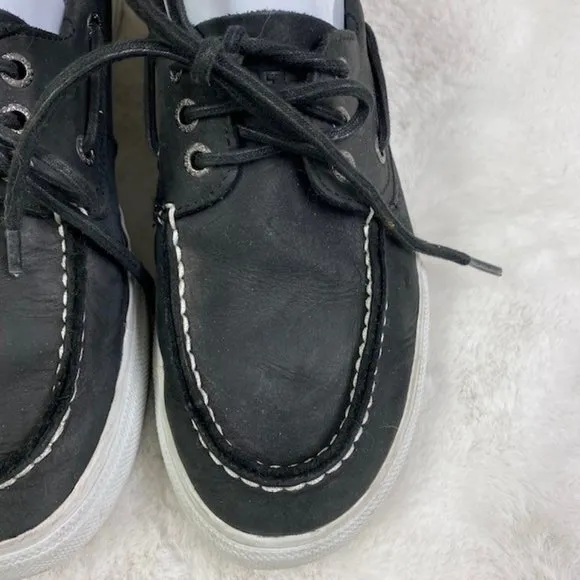Sperry Top-Sider Men's Bermuda Leather Lace Up Boat Shoes, size 8M