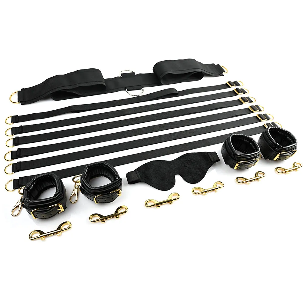 Sportsheets Special Edition Under the Bed Restraint Set Black