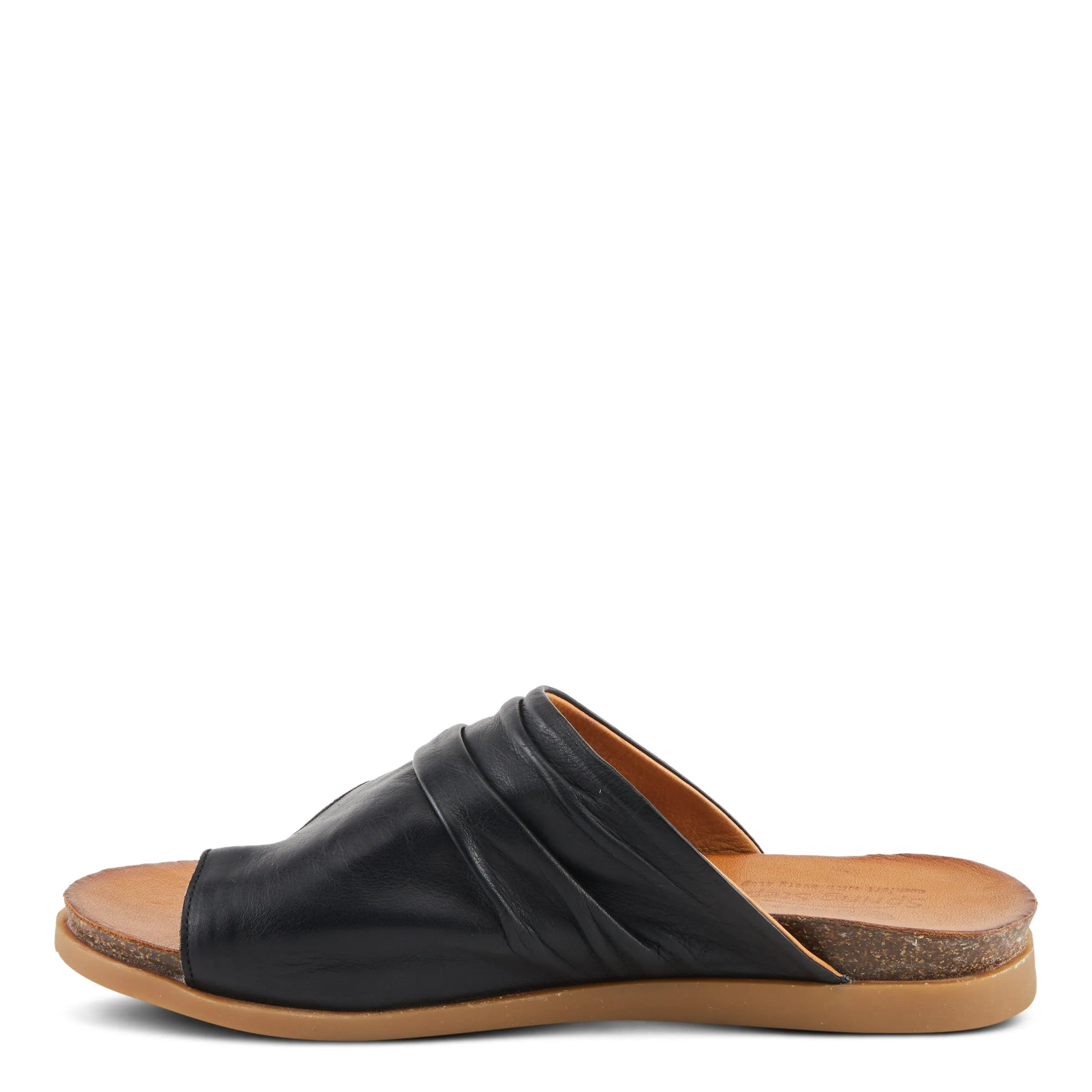 Spring Step Shoes Bates Sandals Women’s Leather Slide 1" Heel