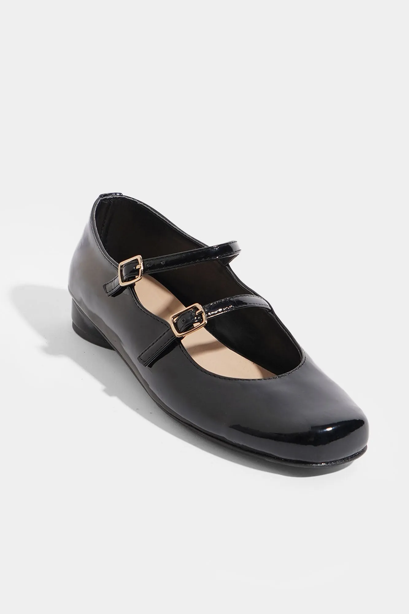 Square Toe Double-Buckle Sandals
