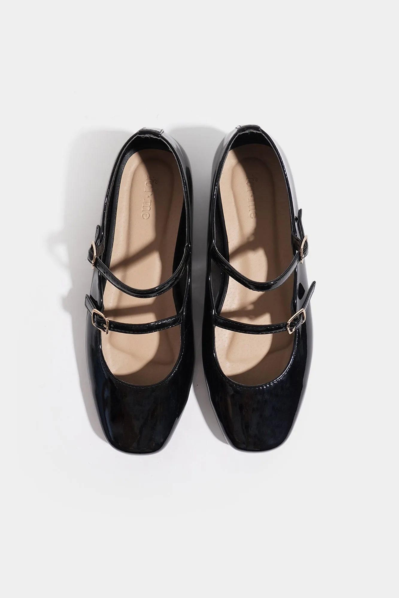 Square Toe Double-Buckle Sandals