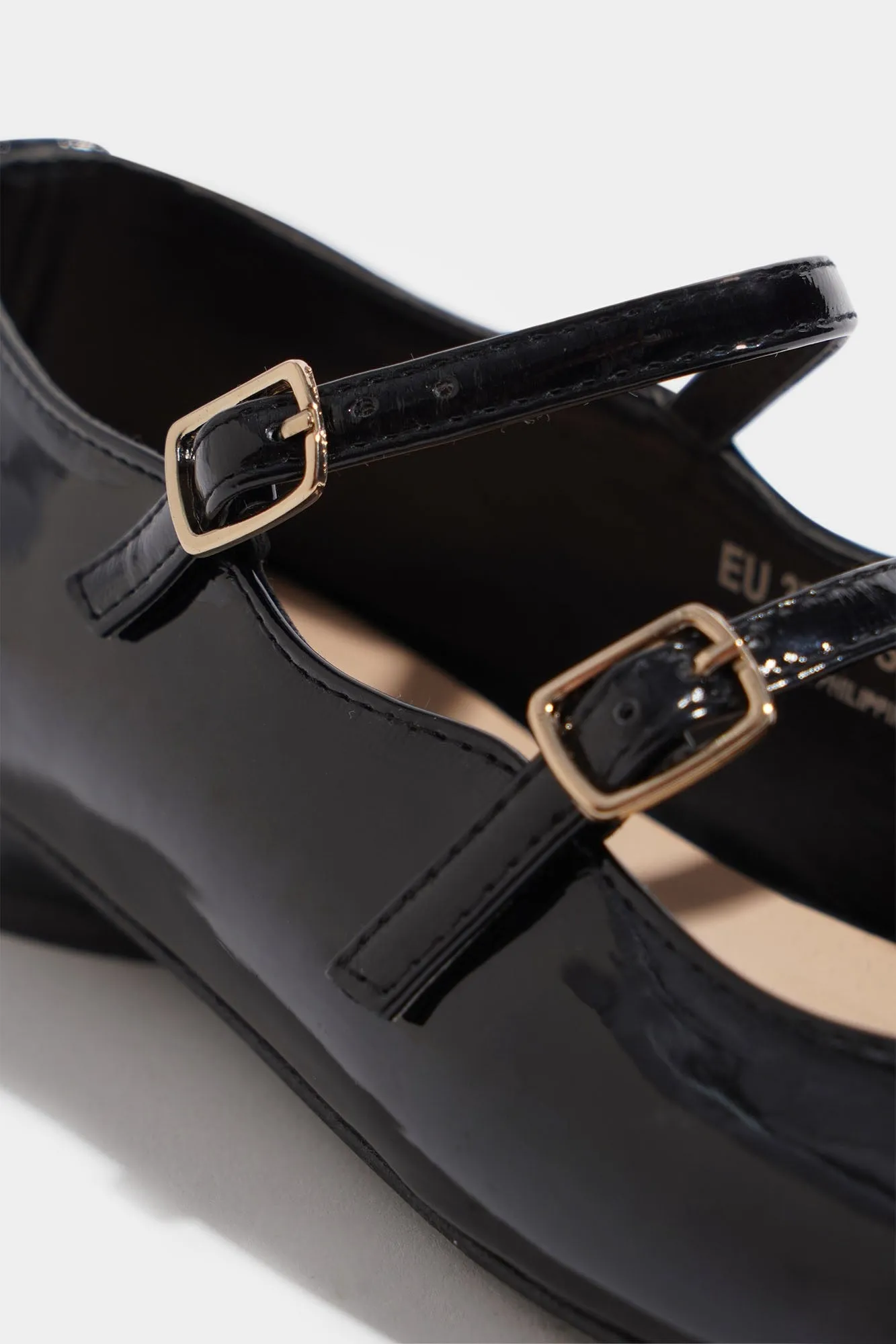 Square Toe Double-Buckle Sandals