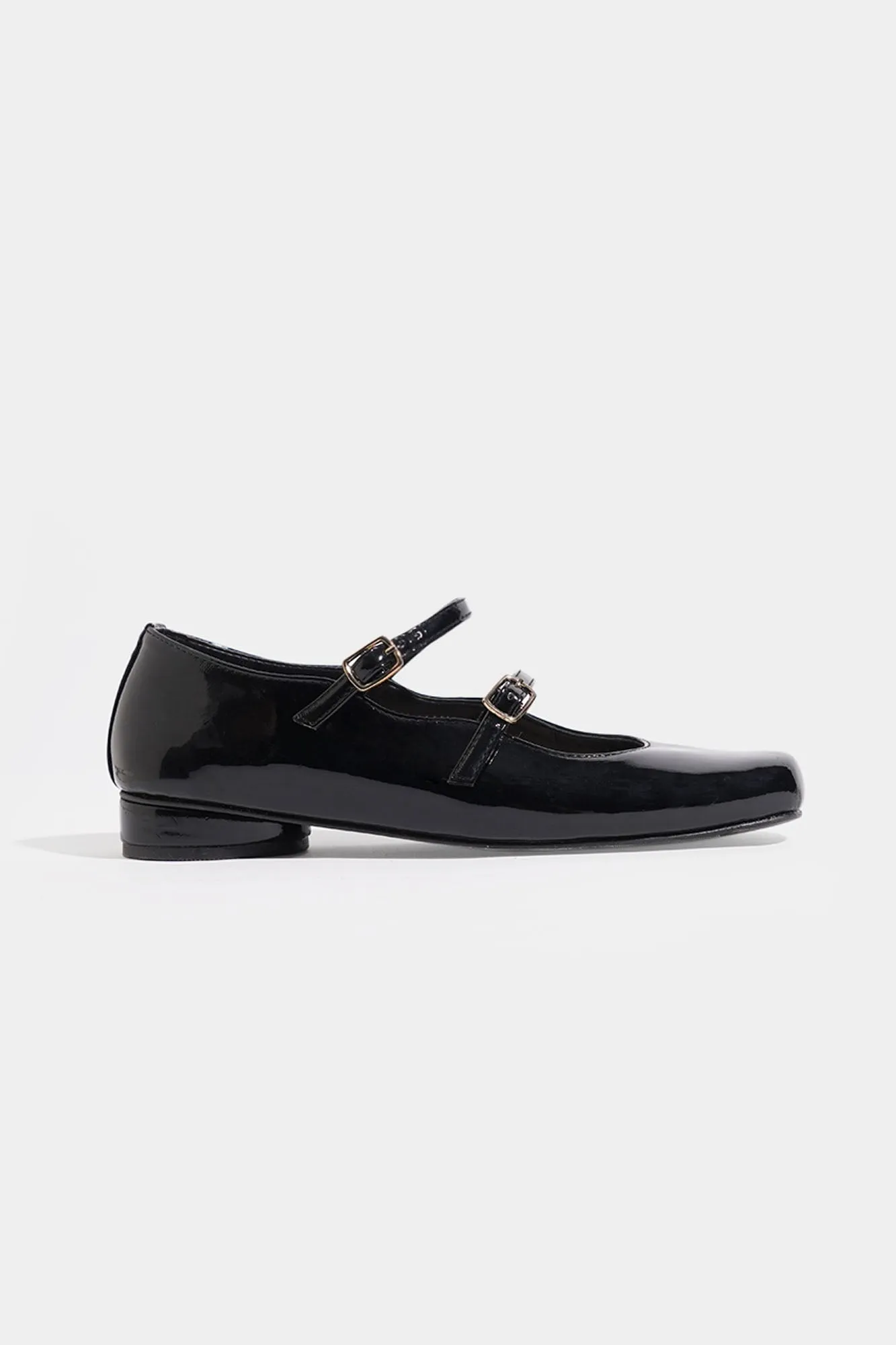 Square Toe Double-Buckle Sandals