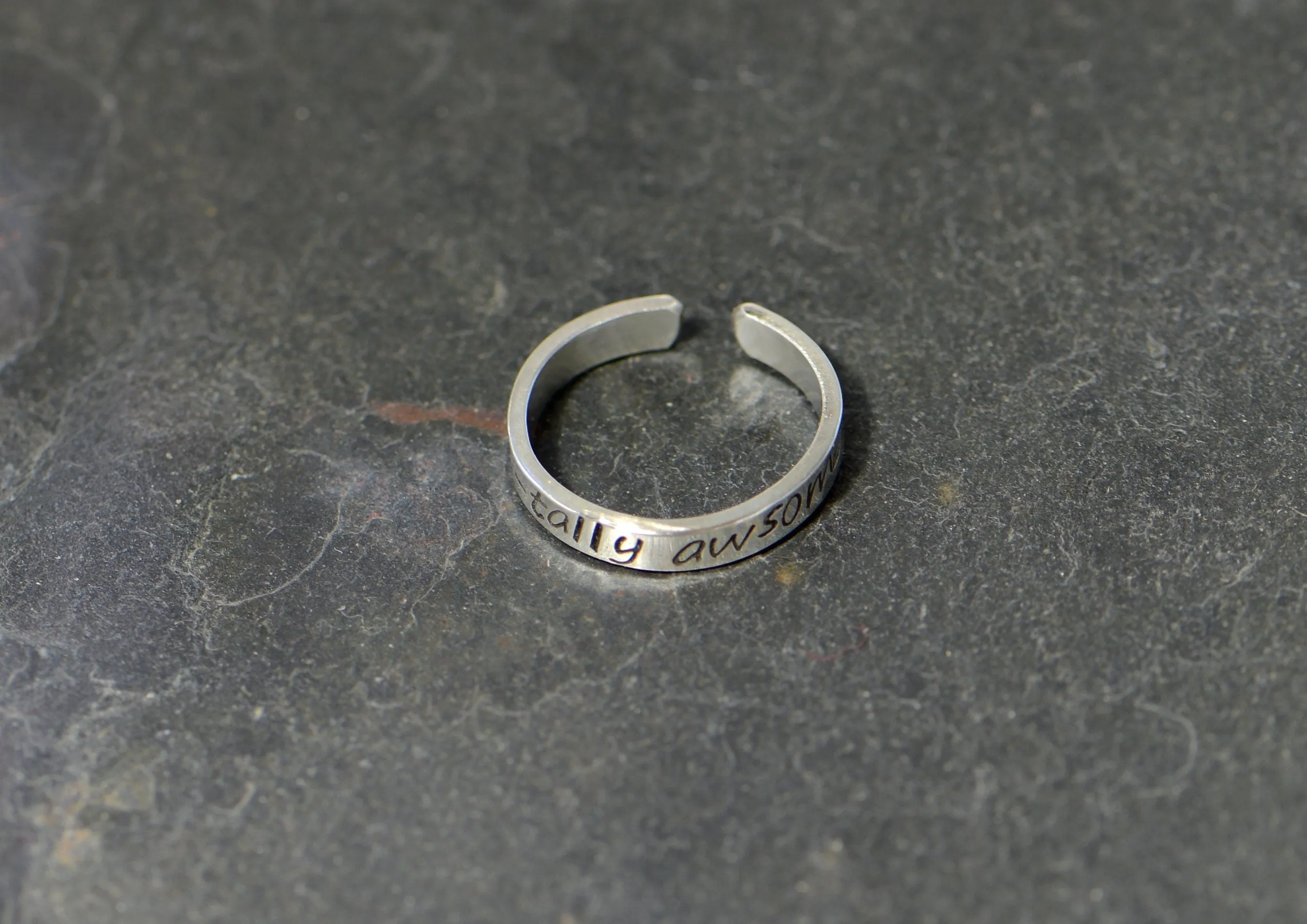 Sterling silver toetally awesome toe ring