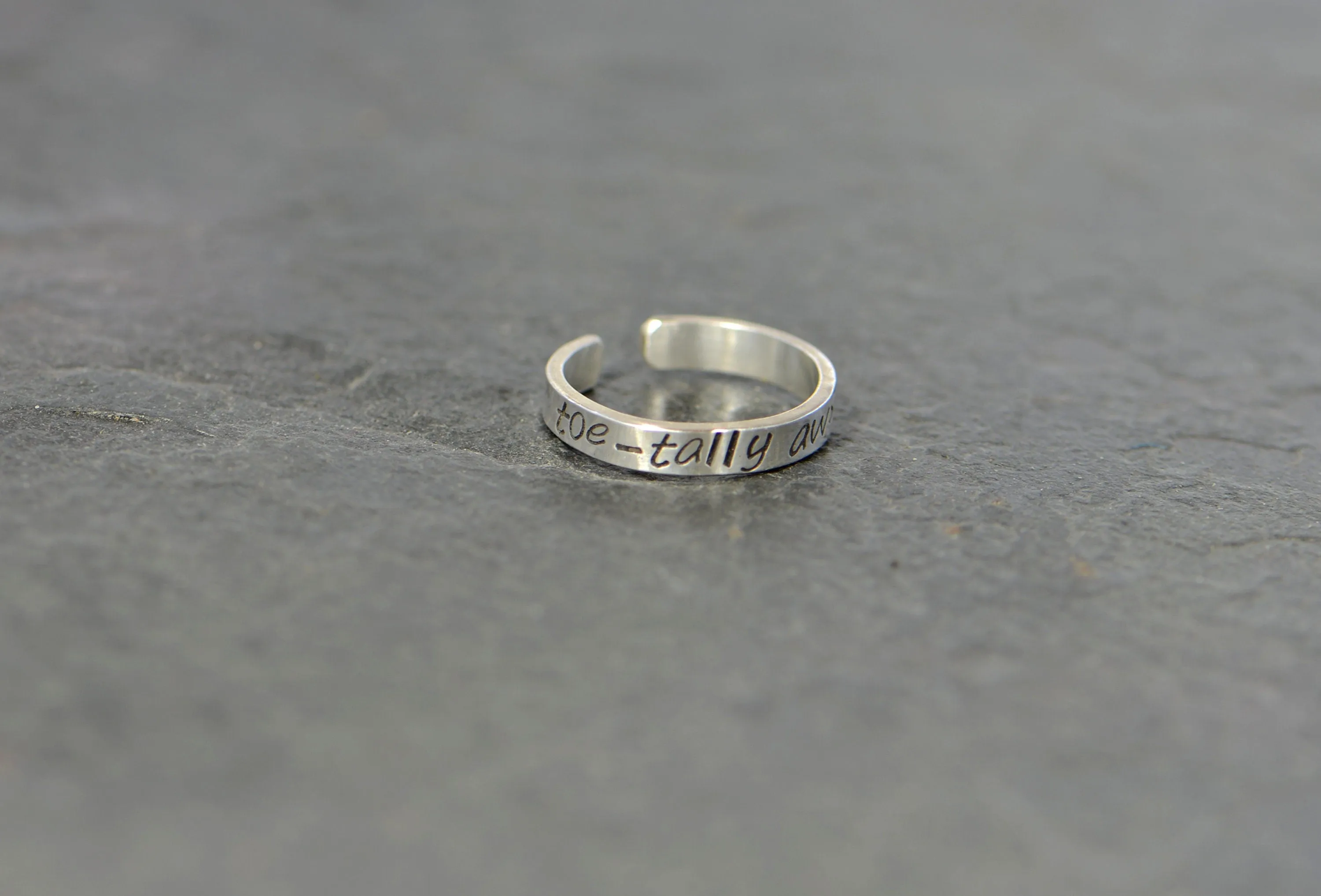 Sterling silver toetally awesome toe ring