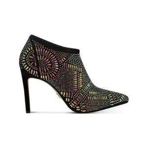 Thalia Sodi Women's 7M Black Karmen Iridescent Crystal Ankle Booties NWT