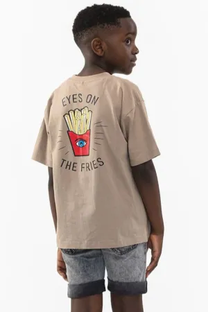 The Eyes on The Fries T-Shirt - Beige - KIDS