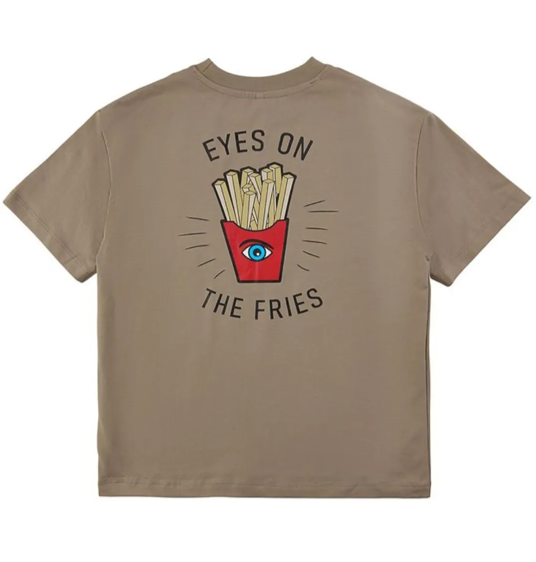 The Eyes on The Fries T-Shirt - Beige - KIDS