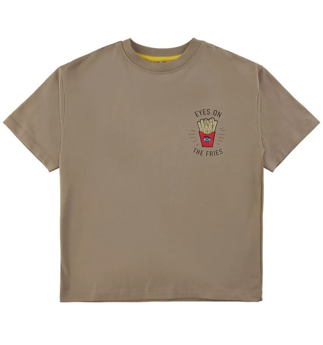 The Eyes on The Fries T-Shirt - Beige - KIDS